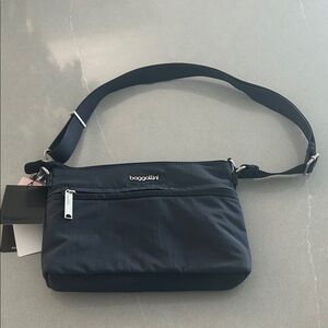 Baggallini Midnight Blue Anti-Theft Memento Crossbody Bag